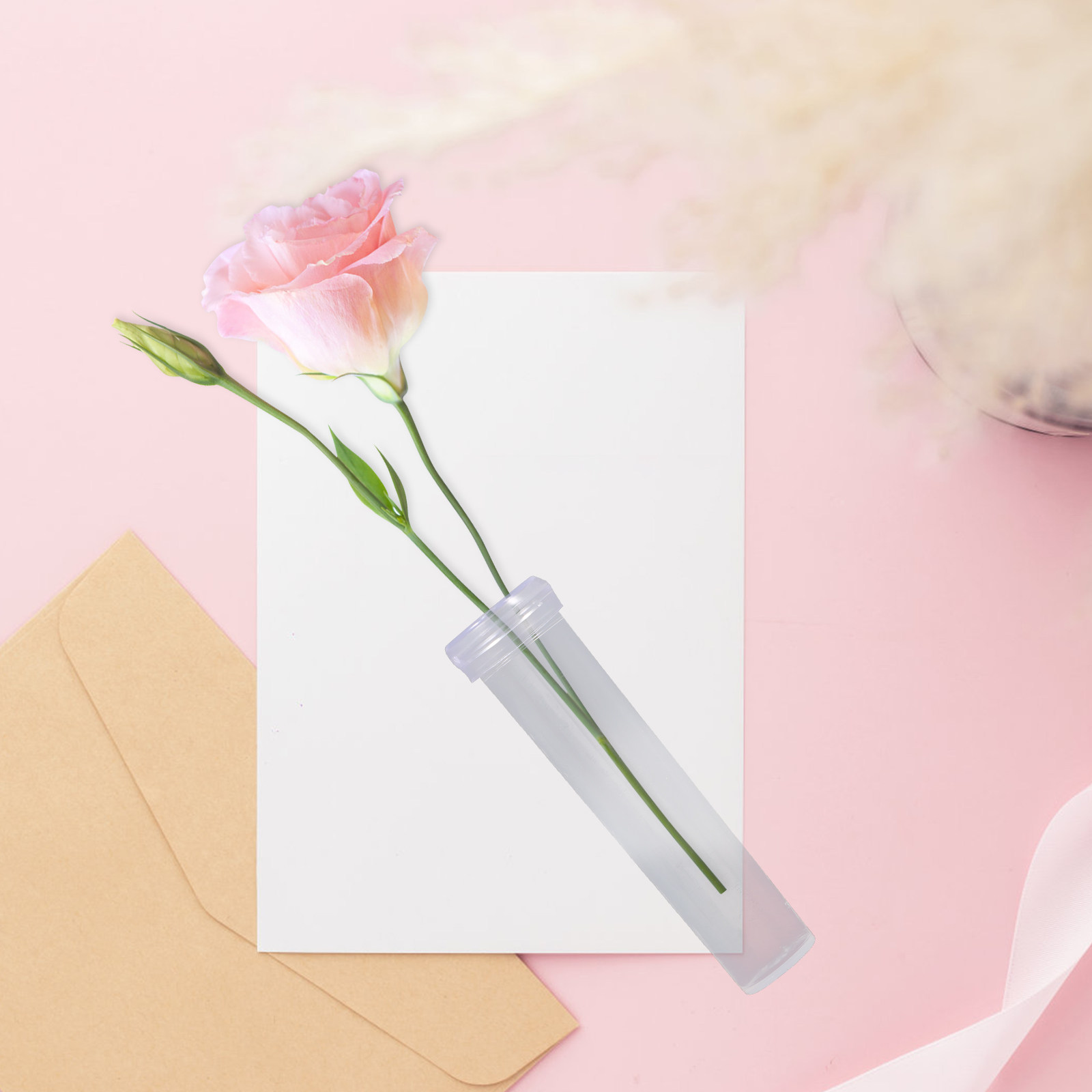 Supply For Florist - 50Pcs Plastic Flower Water Tube Nutrition