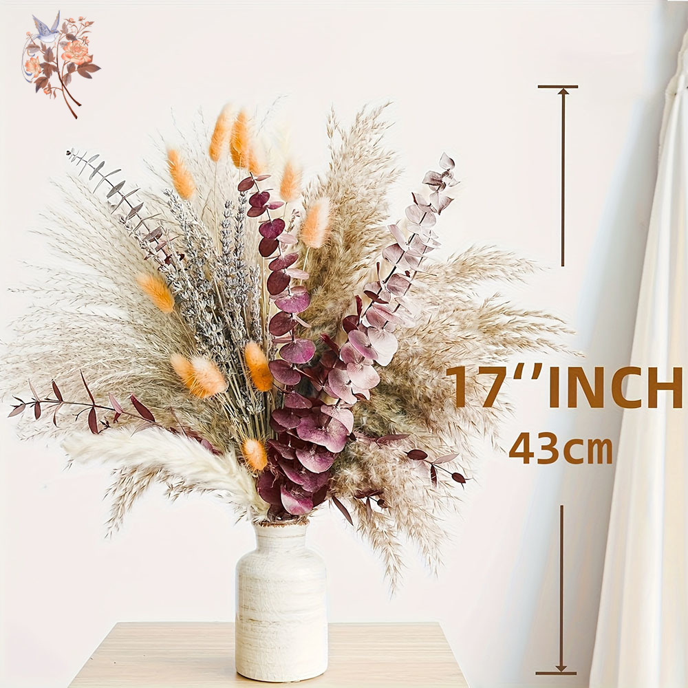 75PCS Dried Pampas Eucalyptus  - Dried Flower Bunch 리뷰 및 가격