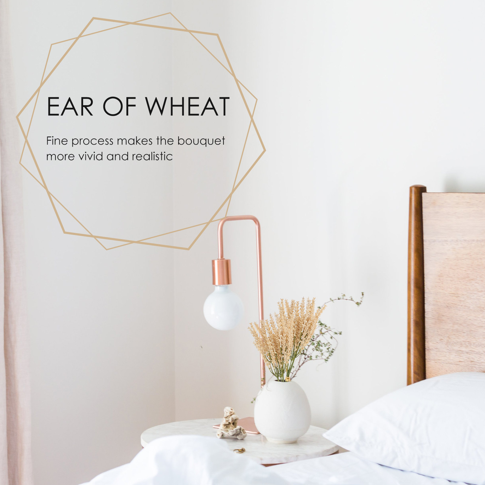 2pcs Simulation Wheat Ear Bouq - Dried Flower Bunch 리뷰 및 가격