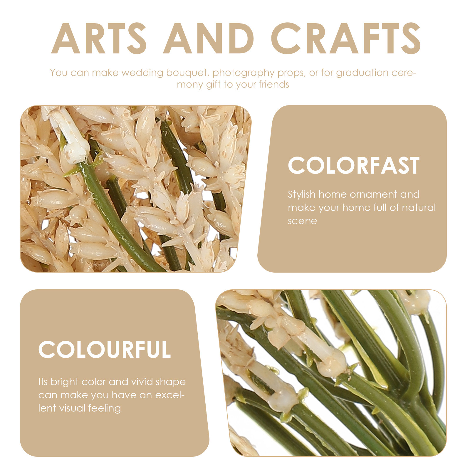 2pcs Simulation Wheat Ear Bouq - Dried Flower Bunch 리뷰 및 가격