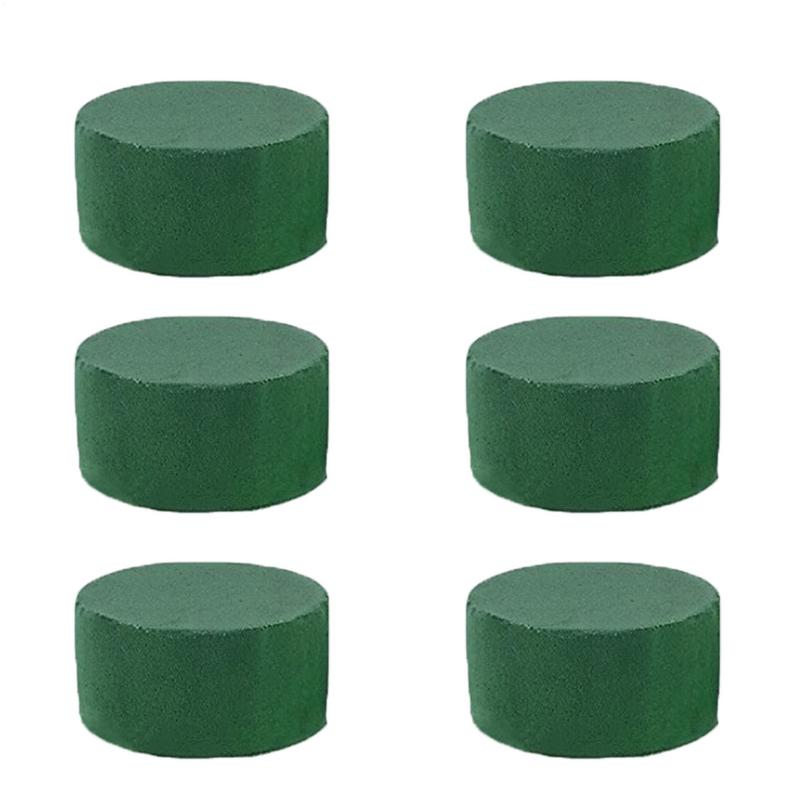 6Pcs Round Floral Foam Bricks  - Supply For Florist 리뷰 및 가격