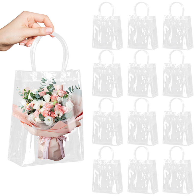 5/10Pcs Clear Gift Bag with Ha - Cellophane Wrap Clear 리뷰 및 가격