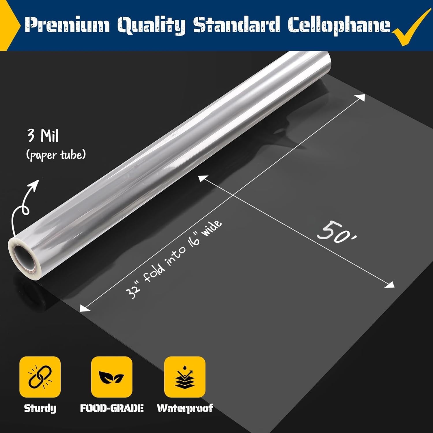 Clear Cellophane Wrap Roll 32i - Cellophane Wrap Clear 리뷰 및 가격