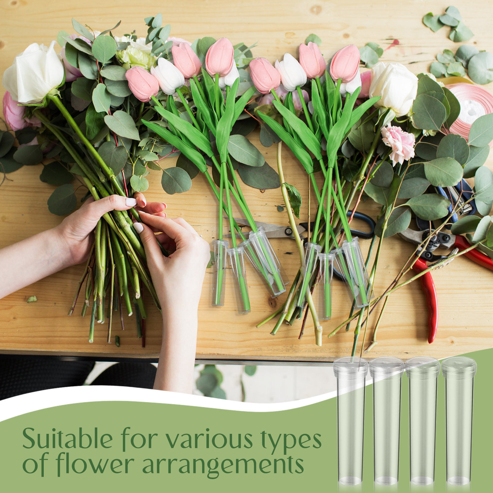 100Pcs Flower Water Tubes Univ - Easy Florist Supply 리뷰 및 가격