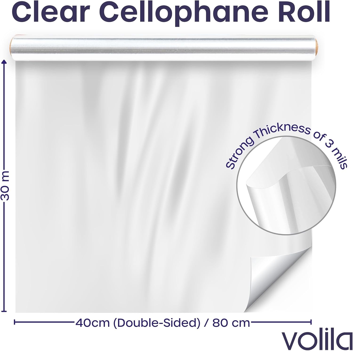 Clear Cellophane Wrap Roll, 31 - Cellophane Wrap Clear 리뷰 및 가격