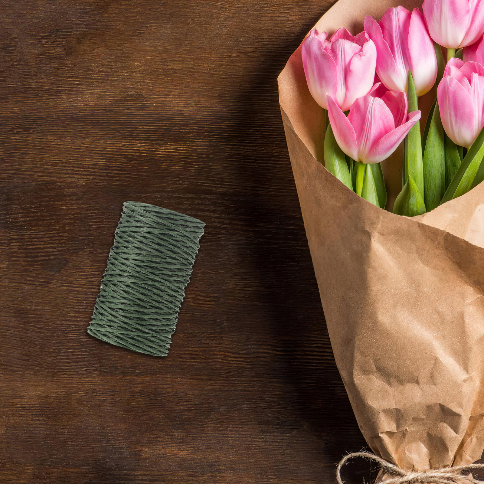 2 Rolls Paper Covered Wire for - Supply For Florist 리뷰 및 가격