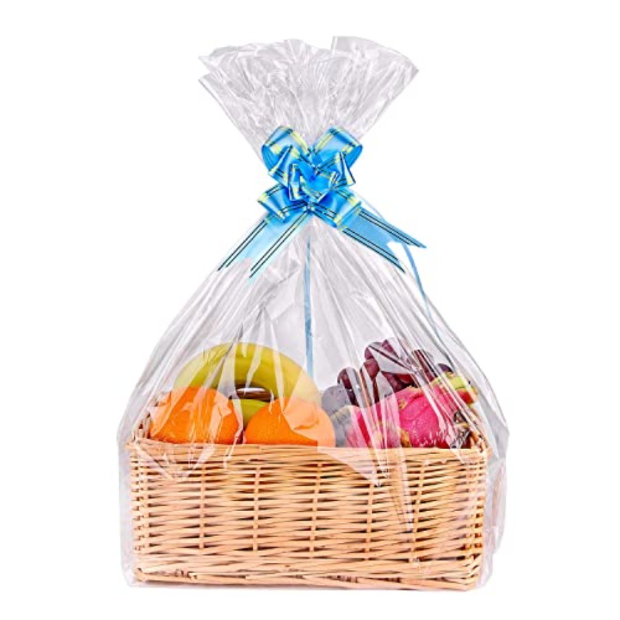 Clear Basket Bags 20Pack Large - Cellophane Wrap Clear 리뷰 및 가격