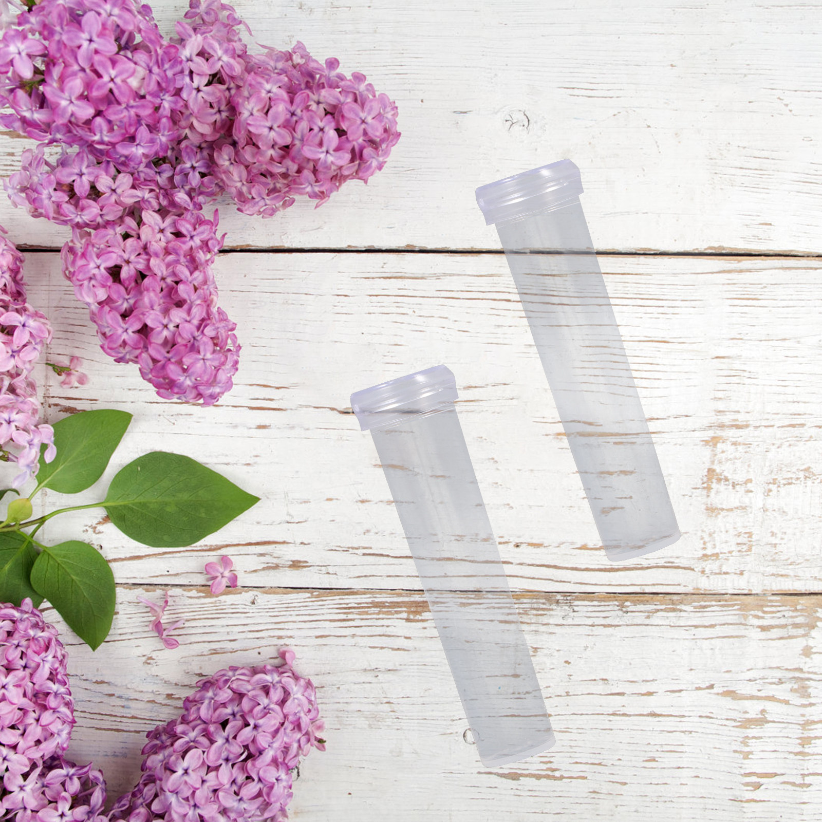 100Pcs Flower Tube Set Transpa - Supply For Florist 리뷰 및 가격