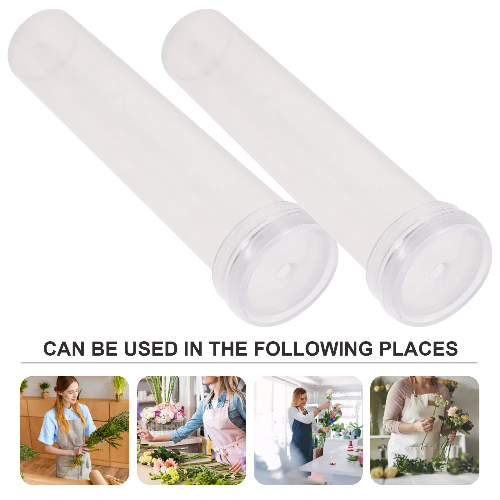 100Pcs Flower Tube Set Transpa - Supply For Florist 리뷰 및 가격