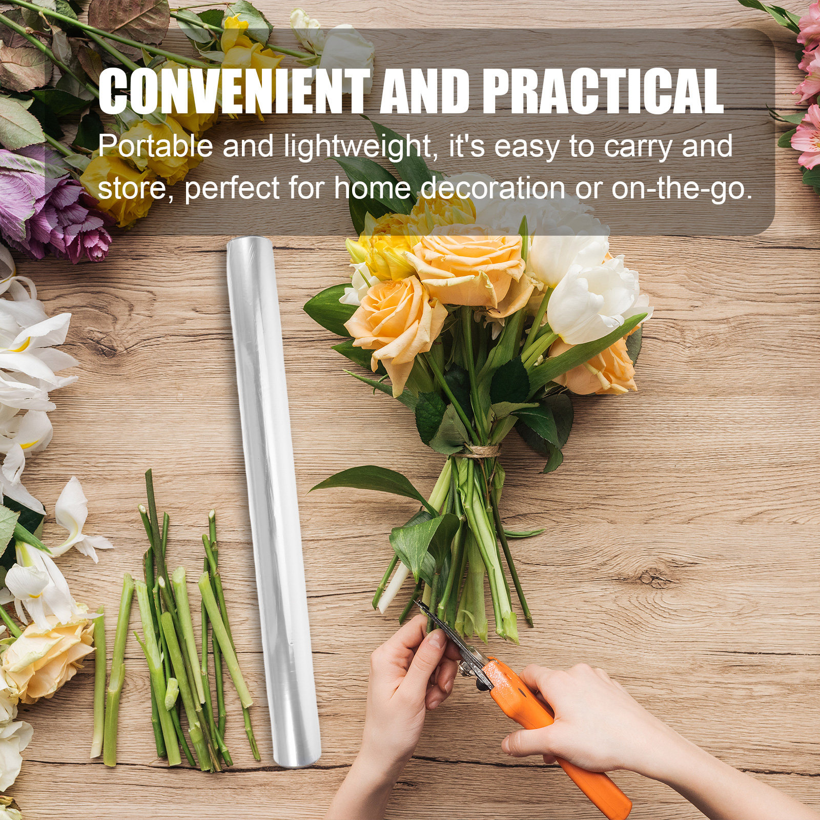 1 Roll Premium Clear Cellophan - Cellophane Wrap Clear 리뷰 및 가격